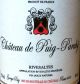Domaine Puig-Parahy Rivesaltes Tuile 1982